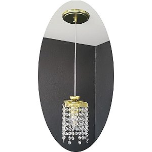 Lustre dourado pendente cristal legítimo K9 13x124 AC92