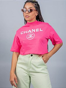 Cropped Gola Alta Chanel Rosa Pink