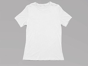 Camiseta Básica Infantil/Juvenil Gola Careca-Malha PV Branco