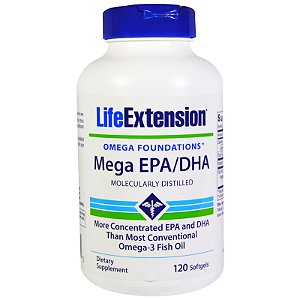 Mega 720 EPA / 480 DHA Super Ômega 3  - Life Extension - 120 softgels