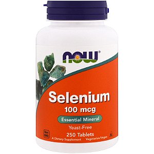 Selênio 100 mcg - Now Foods - 250 Tlablets