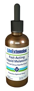 Comprar Melatonina liquida 3 mg - Life Extension - 60 ml sabor citrus/baunilha  (Envio Internacional)