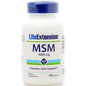 MSM 1000 mg - Life Extension - 100 Cápsulas (Envio Internacional)