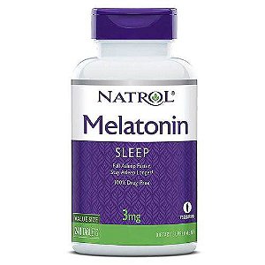 Melatonina 3 mg - Natrol - 240 comprimidos (hormônio do sono)