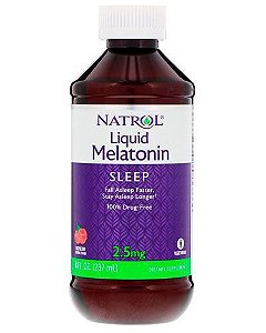 Melatonina liquida 2,5mg - Natrol - 237 ml (Envio Internacional)