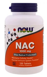 N- Acetil Cisteina (NAC) 1000 mg - Now Foods - 120 caps - pronta entrega SP