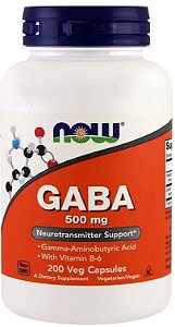 Gaba 500 mg - Now Foods - 200 cápsulas (Envio Internacional)