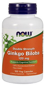 Ginkgo biloba 120 mg - Now Foods  - 100 Cápsulas