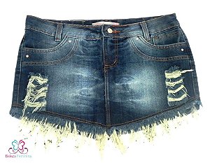 SAIA JEANS COM DESFIADOS SAIA JEANS COM DESFIADOS