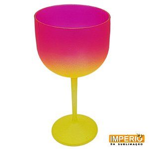 Taça Gin Neon Bicolor (Amarelo / Pink)