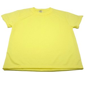 Camiseta Amarela Infantil - 02 ao 14 (100% Poliéster)