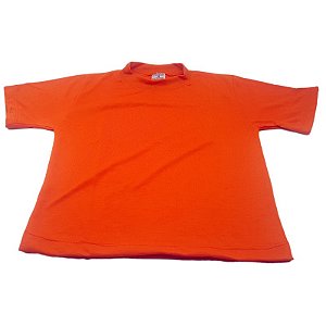 Camiseta Laranja Infantil - 02 ao 14 (100% Poliéster)