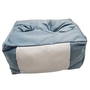 Almofada de Pelúcia 30x25 Azul Bebê Porta Balde de Pipoca e Copo para Sublimação