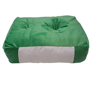 Almofada de Pelúcia 30x40 Verde Claro Porta Balde de Pipoca e Copo para Sublimação