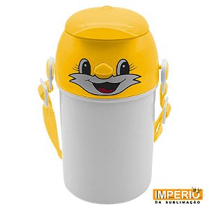 Garrafa Polímero Infantil  Amarelo 400 ml