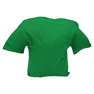 Almofada em Formato de Camiseta Verde para Sublimação