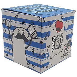 Caixinha para caneca "te amo pai QR code"-12 unidades