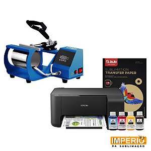 Kit Empreendedor Bronze - Prensa cilíndrica, Impressora Multifuncional  Epson , 400ml Tinta, 100 Papel P Sublimação - Unica Brasil - Distribuidora  de Produtos para Sublimação