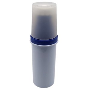 Garrafa polímero azul slim 670ml (P/ Sublimação)
