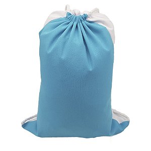 Mochila infantil 24x32 azul tifany - Sacochila (P/ Sublimação)