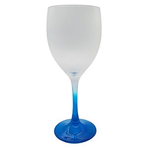 Taça imperatriz azul jateado de vidro 425ml (p/ sublimação)