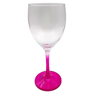 Taça imperatriz rosa cristal de vidro 425ml (p/ sublimação)