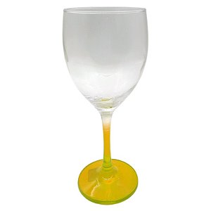 Taça imperatriz amarelo cristal de vidro 425ml (p/ sublimação)