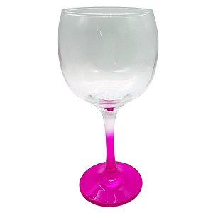 Taça gin rosa cristal de vidro 600ml (p/ sublimação)