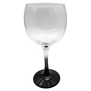 Taça gin preto cristal de vidro 600ml (p/ sublimação)
