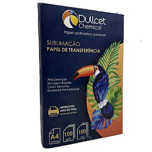 Papel A4 Dullcet chemical 100g. para Sublimaçao - 100 folhas