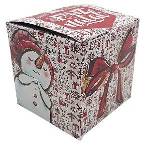 Caixinha natalina para caneca "Feliz Natal" (11oz) - 12 unidades