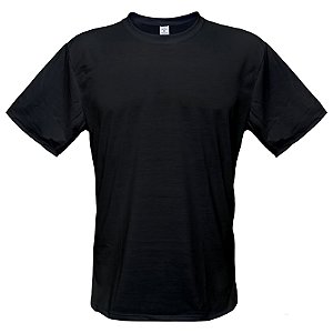 Camiseta Preta Infantil - 02 ao 14 (100% Algodão)