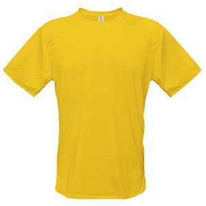 Camiseta Amarelo Ouro Infantil - 02 ao 14 (100% Poliéster)