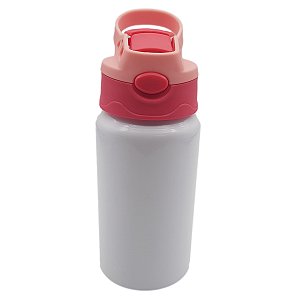 Squeeze pop com tampa rosa / vermelha 500ml