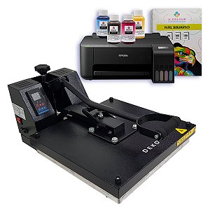 Kit - Prensa plana deko 38x38 + impressora L1250 - 220v