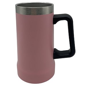 Caneca térmica rosa claro - com alça