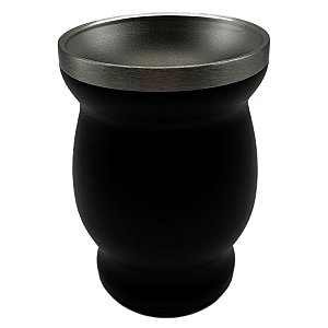 Copo chimarrão ondulado - Preto