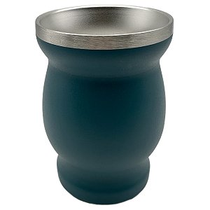 Copo chimarrão ondulado - Azul Turquesa