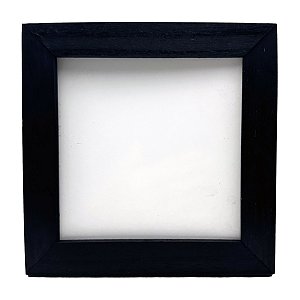 Moldura de madeira com papel brilho 15x15