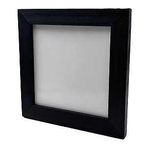 Moldura de madeira com papel brilho 20x20