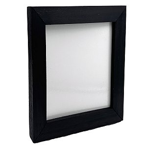 Moldura de madeira com papel brilho 20x30