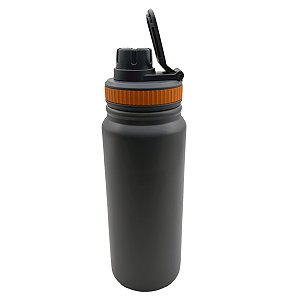 Garrafa academia 600ml - Cinza