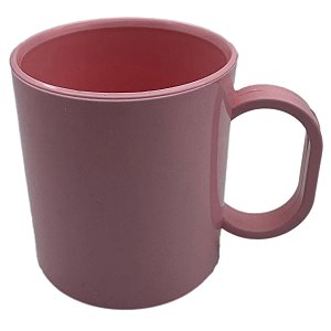 Caneca prime de polímero - Rosa Bebê
