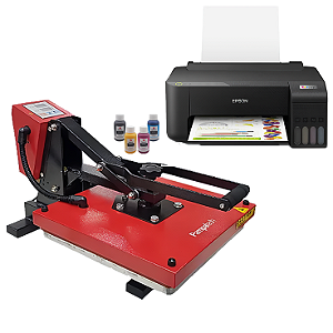 Prensa Plana PampaTech 38x38 110v + Impressora Epson L1250