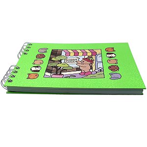 Livro para colorir Bobbie Goods Verde com Gliter