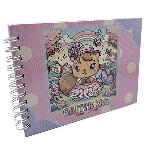 Livro para colorir Bobbie Goods Capivara rosa