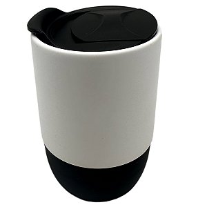 Copo buddy tampa e base silicone preto - 325ml