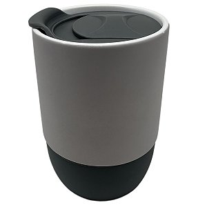 Copo buddy tampa e base silicone cinza - 325ml