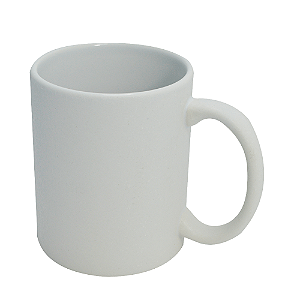 Caneca Cerâmica Craquelê Branca – 325 ml