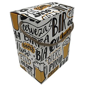 Caixinha para Caneca Chopp Branca com Frases